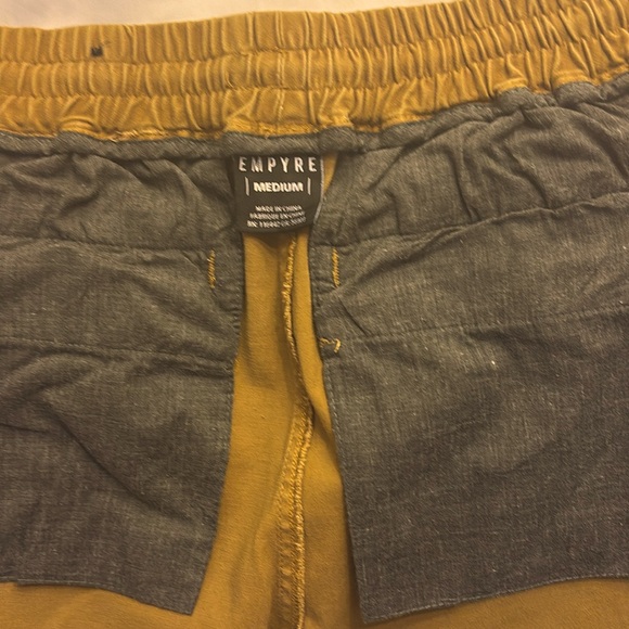 NWOT Empyre Cargo Chino Pull On Casual Loungewear Streetwear Men’s Short Medium - Picture 4 of 10